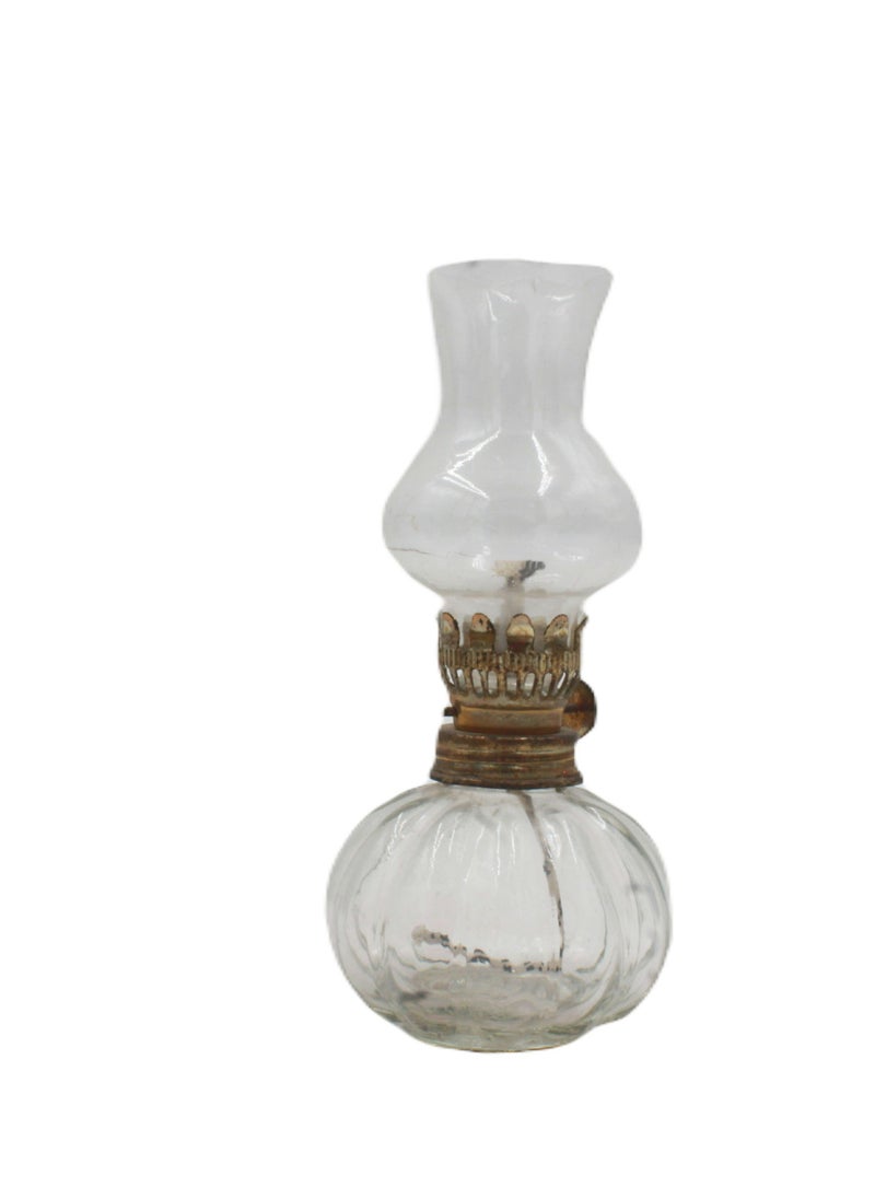 Antique Museum Handmade Glass Kerosene Lamp 7 X 17 cm  - Image 2