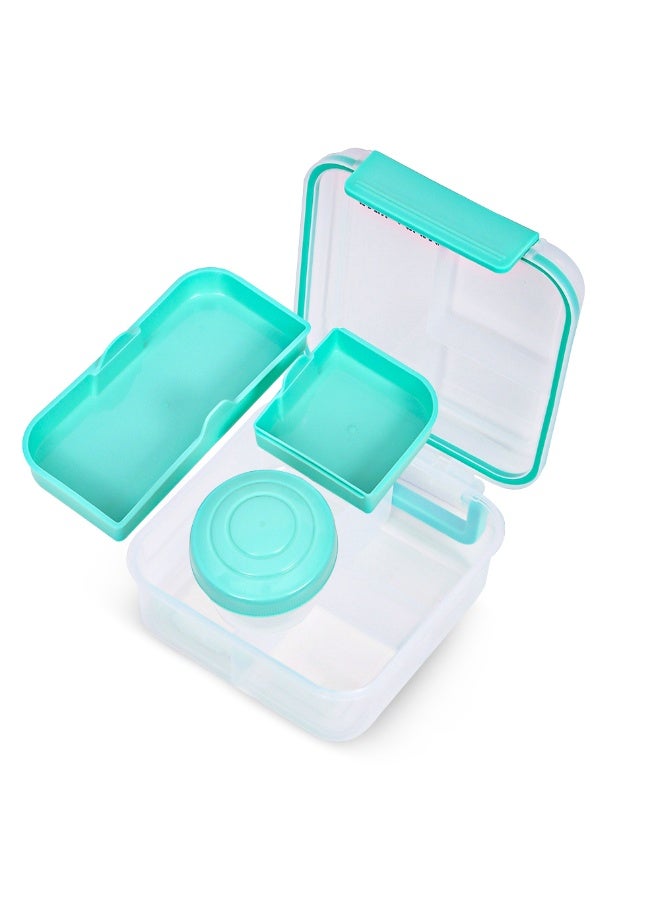 HYDROBREW 3/4/5 Convertible 1250ml Bento Lunch Box w/ Lunch Bag - Green - Image 3
