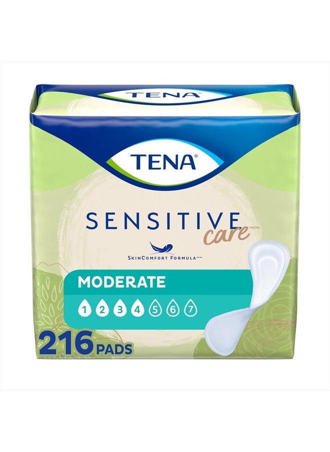 Tena Incontinence Pads, Bladder Control & Postpartum for Women, Moderate Absorbency, Long, Intimates - 216 Count  - Image 1