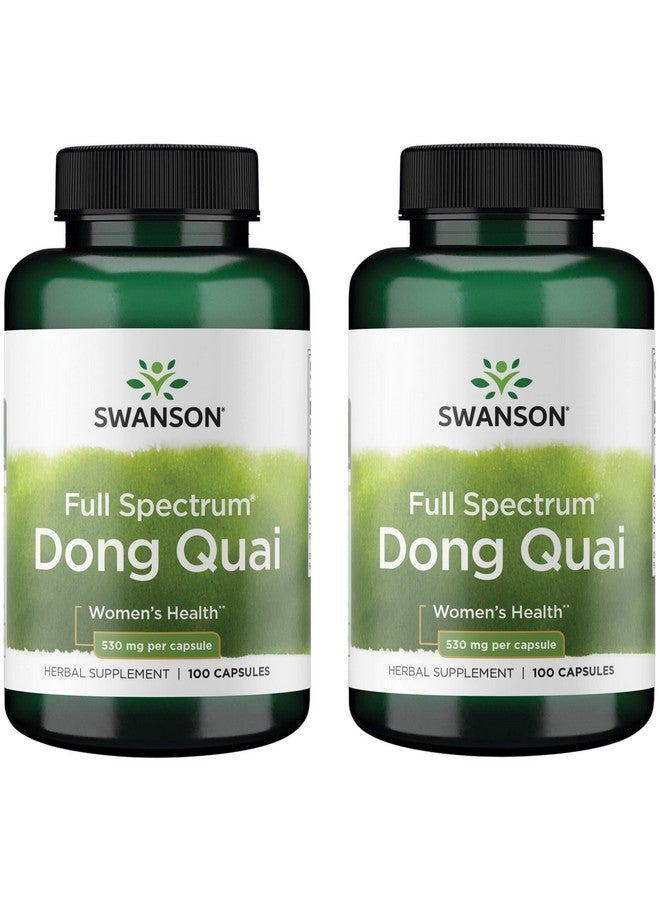 Swanson Dong Quai 530 Milligrams 100 Capsules (2 Pack)