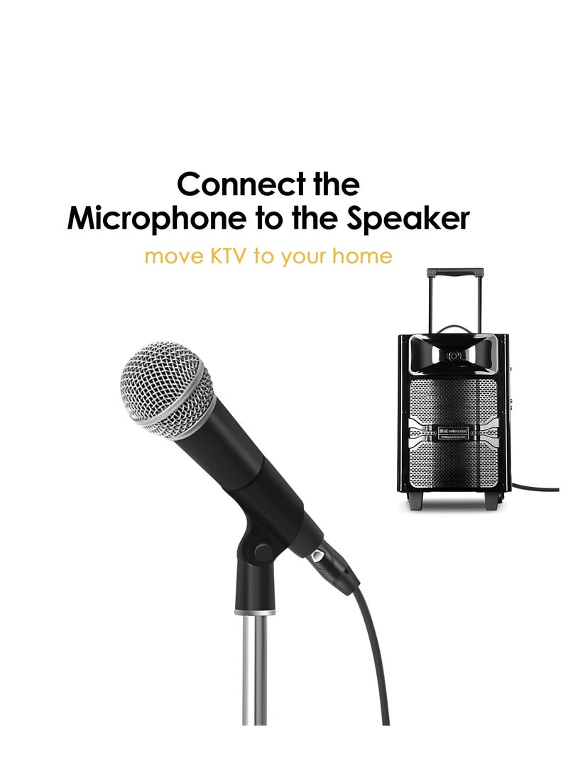 KASTWAVE كابل XLR أنثى بطول 6.6 قدم إلى كابل TRS مقاس 1/4 بوصة - كابل ميكروفون متوازن احترافي مع مقبس ربع بوصة، جودة HiFi  - Image 4