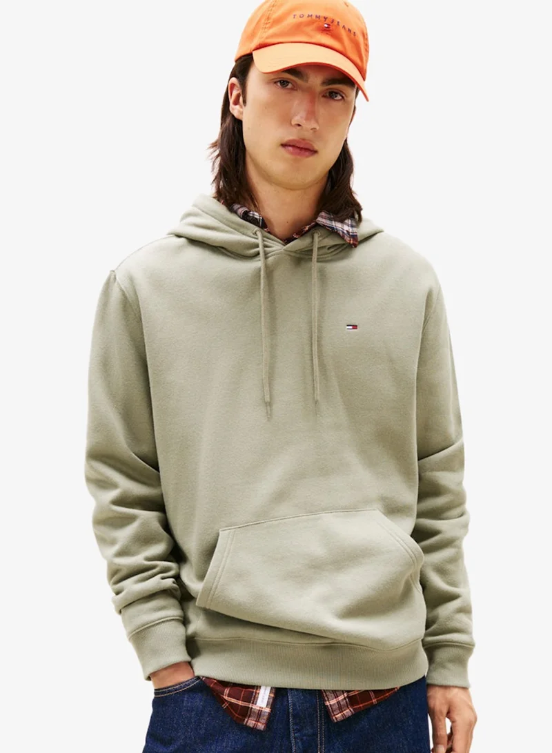 Tommy Flag Brushed Fleece Hoody