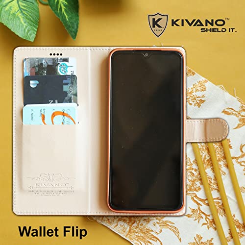KIVANO® Compatible for Vivo T4R 5G / iQOO Z10R 5G / Vivo V50e 5G / Vivo V50 5G Flip Cover | Leather Finish | Inside Pockets & Inbuilt Stand | Shockproof Wallet Style Magnetic Closure Back Cover Case - Image 4