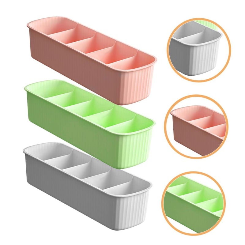 3PCS Multifunctional Underwear Sock Organizer Box For Dresser Storage - Image 3