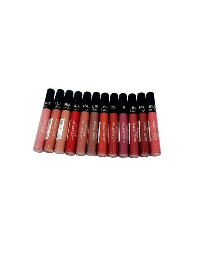 RIAL BEAUTY 12 Multicolor Liquid Lipsticks 