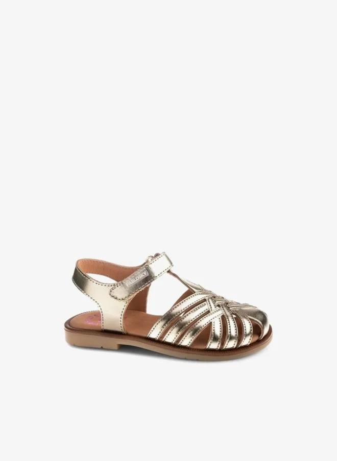بابلوسكي Girls Hook & Loop Strap Sandals Ramadan Collection
