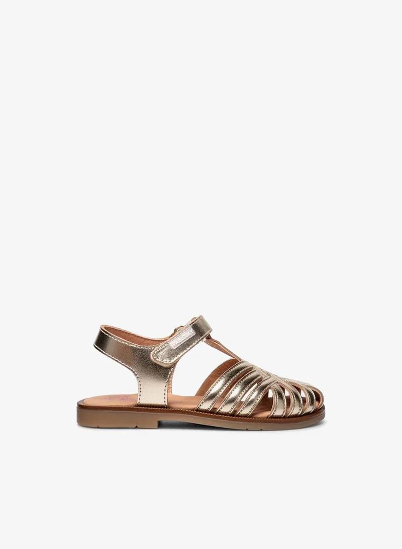 بابلوسكي Girls Hook & Loop Strap Sandals Ramadan Collection