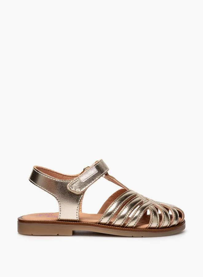بابلوسكي Girls Hook & Loop Strap Sandals