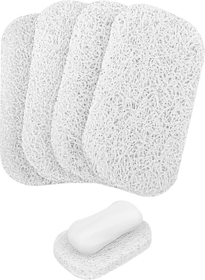 STARFLYER Soap Holder Pad BPA-Free Savers Pads for Soap Dish,Easy to Clean Soap Lifting Pads Suitable for Shower Kitchen Bathroom Bathroom Travel Hotel Cleaning Products.(4 PCS) (White) - Image 1