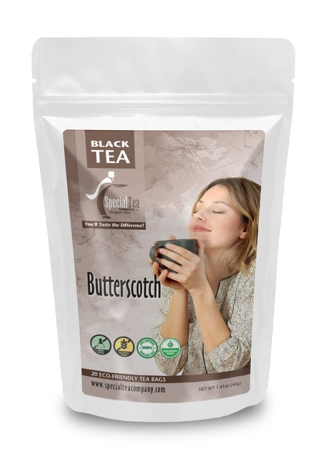 Special Tea Black Tea with Butterscotch Flavor, 20 Tea Bags - Image 1