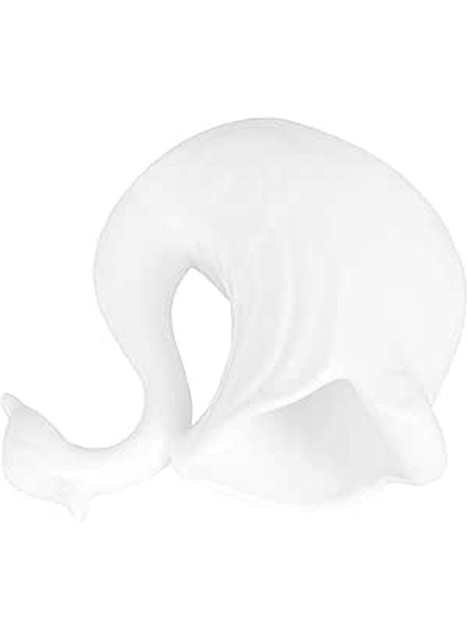 White Ceramic Swan Chopstick Holder Kitchen Utensil Crock Countertop Organizer - Image 1