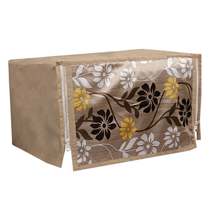 Kuber Industries Kuber Industries Cotton 1 Piece Microwave Oven Cover 20 LTR Gold CTKTC05716  - Image 1
