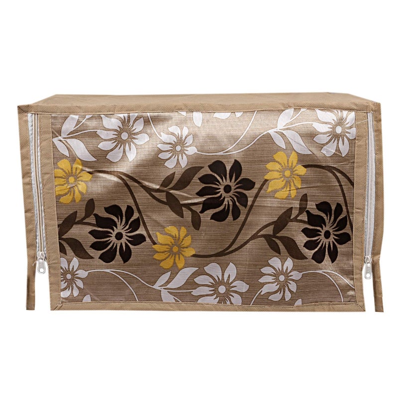 Kuber Industries Kuber Industries Cotton 1 Piece Microwave Oven Cover 20 LTR Gold CTKTC05716  - Image 3