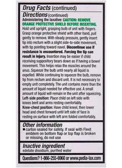 Fleet Children's Pedia-Lax Liquid Glycerin Suppositories -- 6 Suppositories  - Image 4