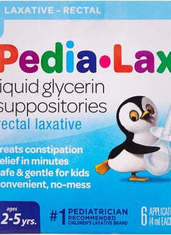 Fleet Children's Pedia-Lax Liquid Glycerin Suppositories -- 6 Suppositories  - Image 2