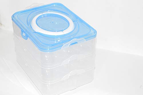 SPHP Egg Box 36 Grid Rectangular Egg Storage Basket For Fridge Double Layer Plastic Egg Storage Box 3 Layer 36 Grids Egg Storage Tray Box 36Multicolor - Image 4