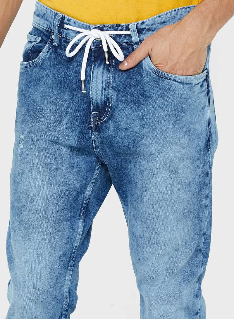 Seventy Five Regular Fit Denim Jogger