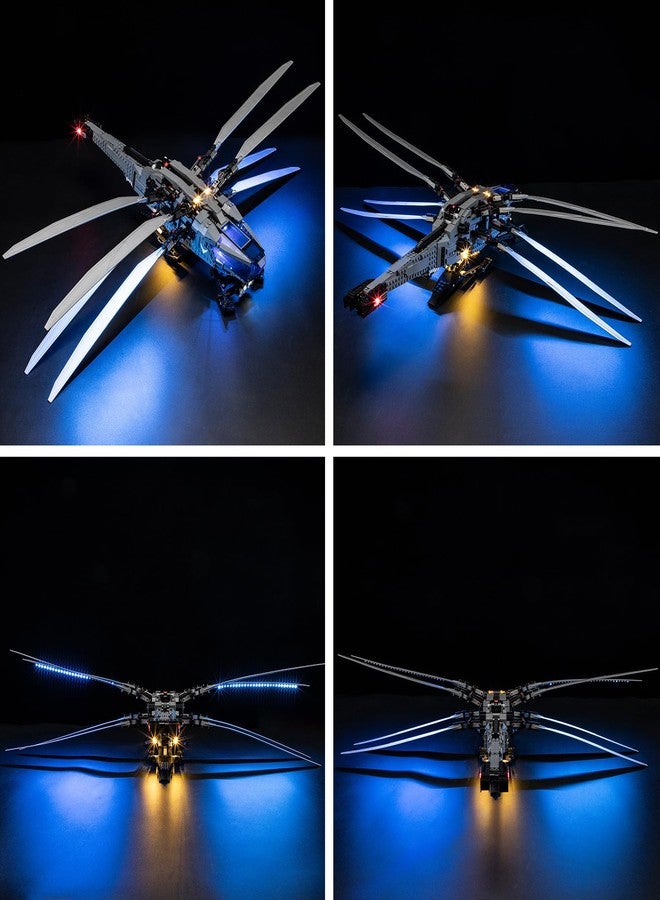 BRIKSMAX طقم إضاءة BRIKSMAX لليغو-10327 طائرة أورتنيو الملكية من دunes أتريديس - إضاءة LED متوافقة مع مجموعة بناء أيقونات ليغو - لا تشمل مجموعة ليغو - Image 3