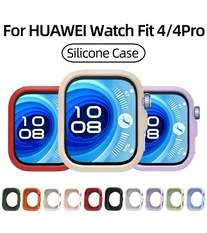 White Silicone Protective Case for Huawei Watch Fit 4 Pro - Image 1