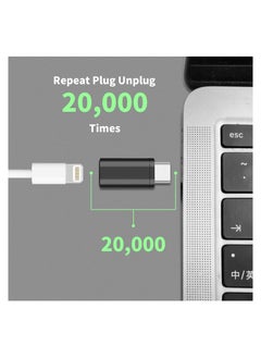 SYOSI Lightning Female to USB C Male Adapter - 4 Pack 3.0 USB Type C Charger Connector Compatible with iPhone 15/15 Pro/15 Pro Max/15 Plus iPad Air Google Pixel Charging Data Transmission Adapter  - Image 4
