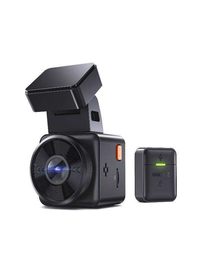 فانترو فانتشر كاميرا تابلوه صغيرة E1 2.5K واي فاي والسرعة، كاميرا امامية للتحكم الصوتي ووضع وقوف السيارات 24 ساعة، رؤية ليلية، كشف الحركة المخزنة، تطبيق، وحدة تحكم لاسلكية، تدعم 512GB - Image 2