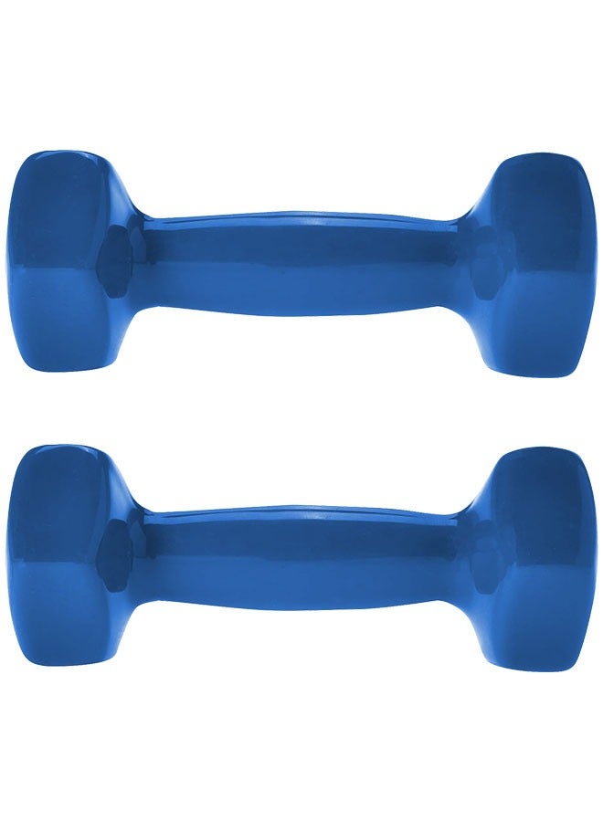 Fitness World Weightlifting dumbbell made of vinyl, 2 kg, consisting of two pieces  - Image 3