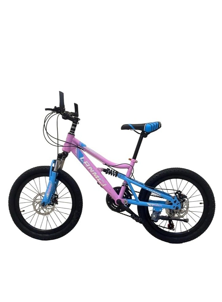 Shard Shard 20-Inch Kids Mountain Bike – 21-Speed, Carbon Steel Frame, Dual Suspension, Front & Rear Disc Brakes, Adjustable Seat - Image 2