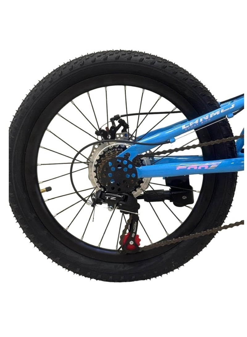 Shard Shard 20-Inch Kids Mountain Bike – 21-Speed, Carbon Steel Frame, Dual Suspension, Front & Rear Disc Brakes, Adjustable Seat - Image 4