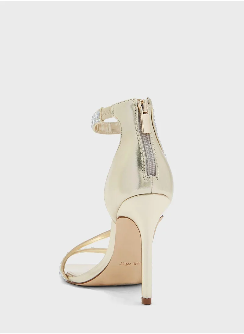 ناين ويست Ankle Strap High Heel Sandals