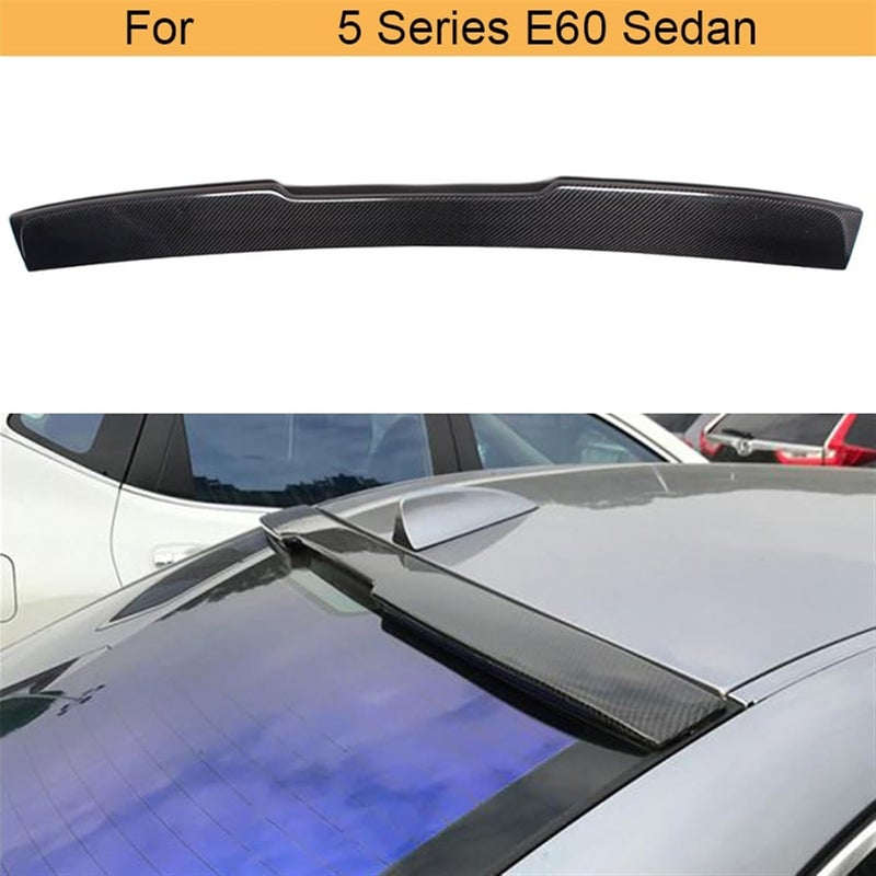 DEMULAX Carbon Fiber Rear Roof Spoiler for BMW E60 - Image 2