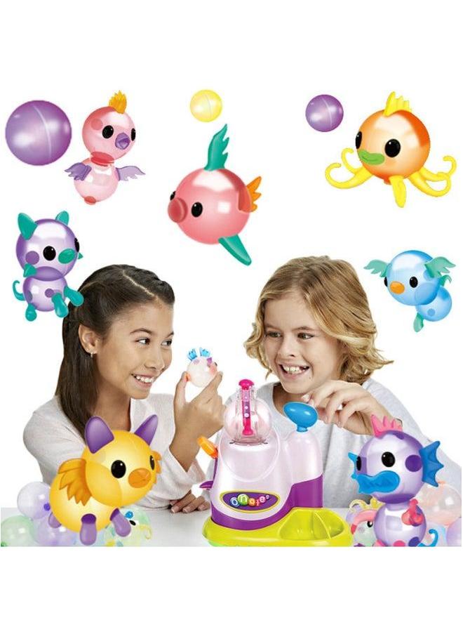 Bobo Balloon Maker Toy Handmade Diy Inflation Machine Bubble Popping Ball Fun Creative Play For Kids-Color:Paradise Flying Bird - Supplement Includes Stickers (boxed)