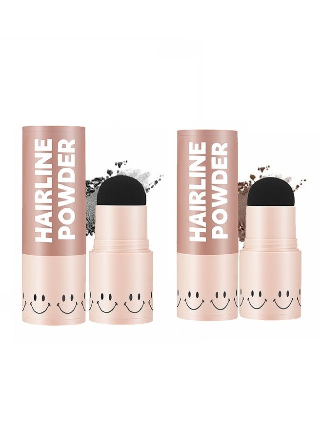TIANWEI Mushroom Head Natural Modifying Hairline Powder-Natural Brown Shade Hairline Powder,Shadow Sponge Pen Waterproof Hair Root Concealer For Thinning Hair Root Touch-Up (#02)  - Image 5