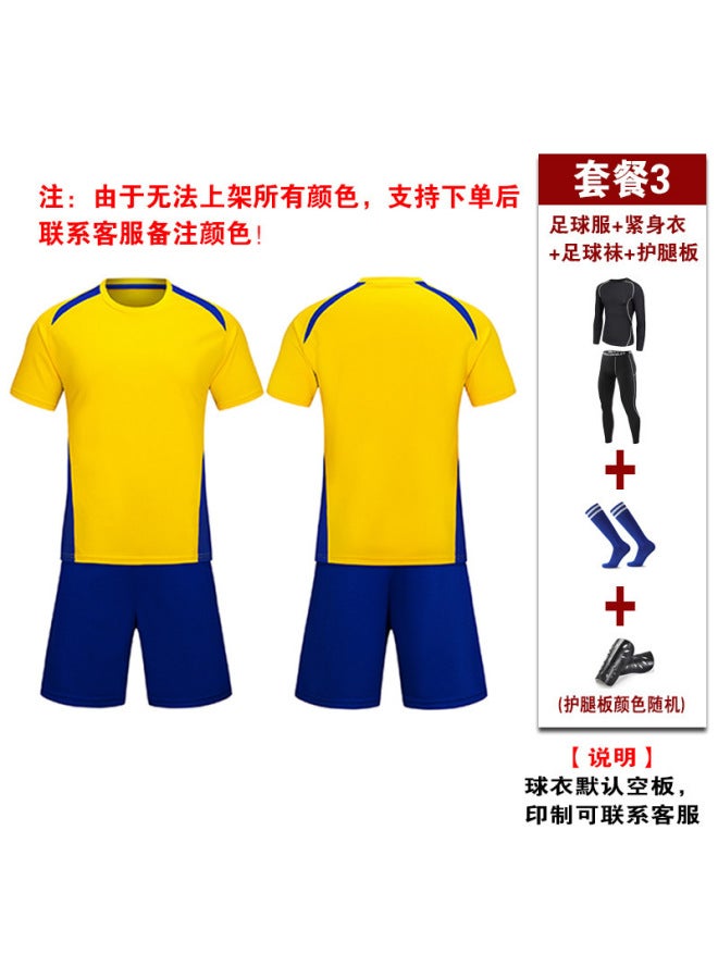 Children's Football Uniform Suit Men's And Women's Football Jersey Sports Team Uniform Boys' Jersey Adult Football Training Uniform