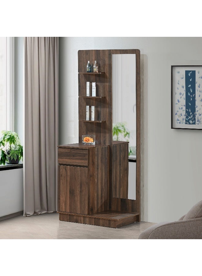 Home Box طاولة زينة مع مرآة ودرج للنساء - Image 1