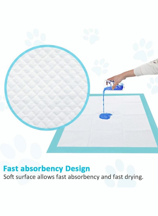 100 Count Dog Pee Pads Extra Large 33cm x 45cmPet Training Pads Disposable Pet Potty Pads Super Absorbent & Leak-Proof for House Training Cats Rabbits Dogs Leak-Proof Pet Pads - Image 4