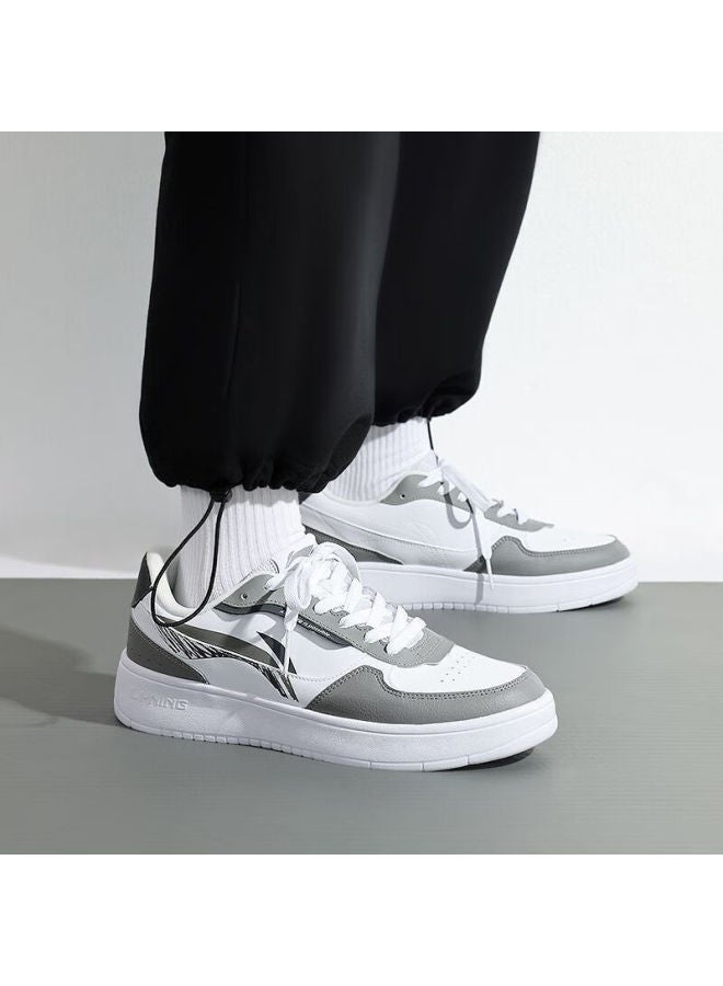Li-ning Men's Casual Sneakers Spring Autumn New Thick Sole Low-top Height Increasing Non-slip White Sports Shoes - Image 5