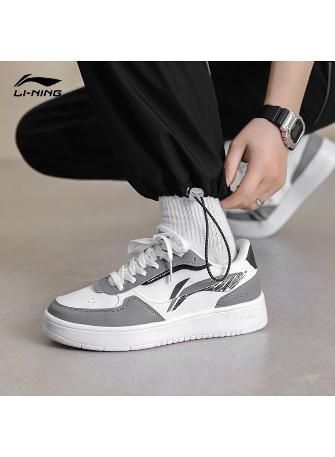 Li-ning Men's Casual Sneakers Spring Autumn New Thick Sole Low-top Height Increasing Non-slip White Sports Shoes - Image 1