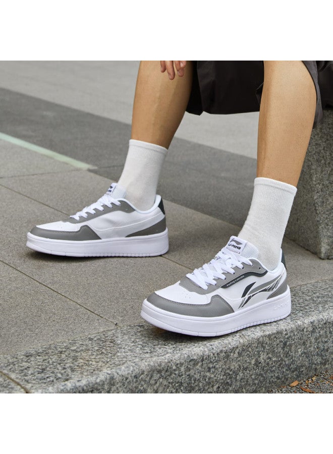 Li-ning Men's Casual Sneakers Spring Autumn New Thick Sole Low-top Height Increasing Non-slip White Sports Shoes - Image 4