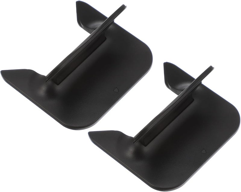 2pcs Portable Laptop Stand Foldable Cooling Laptop Rack Non-Skid Plastic Computer Bracket for Desk Use Ergonomic Ventilated Holder Compatible with Most Black - Image 1