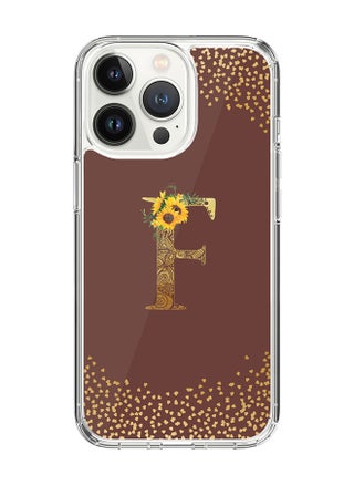 Classic Clear Case For iPhone 14 Pro, Hybrid Soft Case Thin Cover- Custom Monogram Initial Letter Mandala Floral Pattern Alphabet - F ( Brown) - pzsku/ZD373721A1F83DCB9187FZ/45/_/1704350822/9967e44e-2a09-4046-b47f-7f943c3cdc38