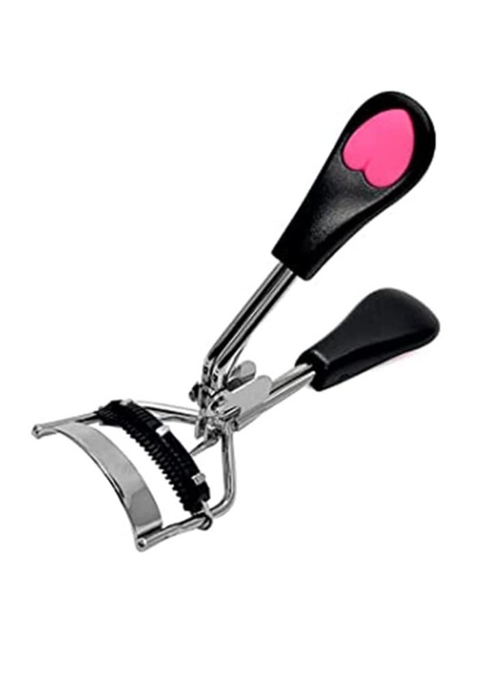 KASTWAVE - Eyelash Curler, Lashes Curler Clip with Built in Comb Eye Lash Curler Lash Tool with Brush Mini Small Best Eyelash Curler with Lash Separator Refill Pads Portable Compact Makeup Curler Black - Image 1