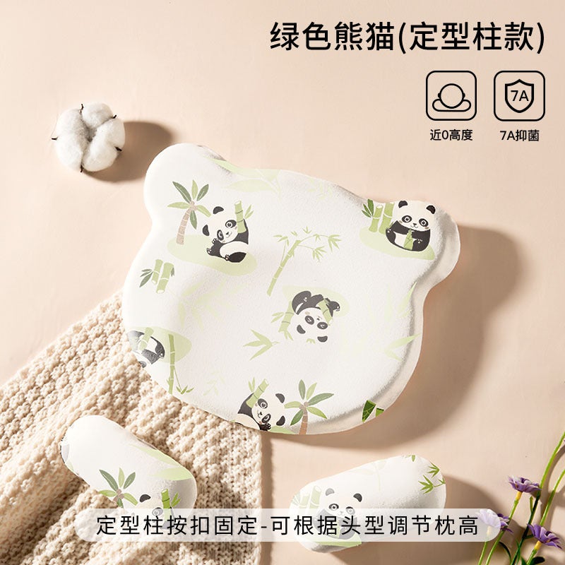 Baby Shaping Pillow 0-1 Years Old, Auxiliary Round Head, Universal For All Seasons, Memory Foam Newborn Baby Shaping Pillow Pillow Core - Image 1