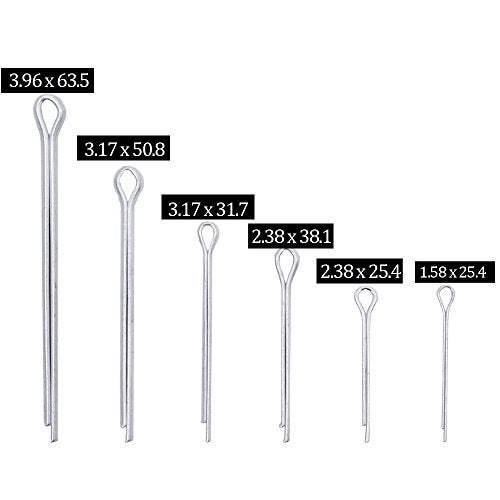 Glarks مجموعة دبابيس قفل ثقيلة من غلاركس 555 قطعة مطلية بالزنك - Image 2