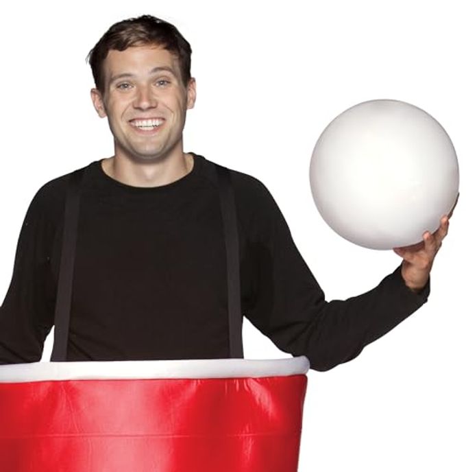 Rasta Imposta Pong Cup Costume, Red, One Size - Image 3
