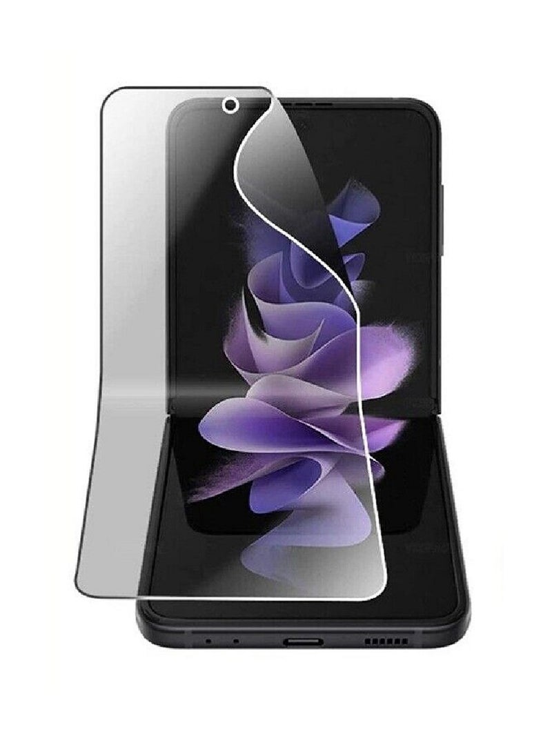 Unipha Flexible TPU Anti-Spy Privacy Screen Protector Designed For Samsung Galaxy Z Flip3 5G Self Healing Unbreakable HD Film - Image 1