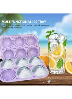 IBAMA IBAMA 6 Grids Ice Ball Maker Mold Crystal Clear Ice Mold BPA Free Round Silicone Ice Cube Molds, Reusable Sphere Ice Tray for Whiskey Cocktail Bourbon Scotch  - Image 3