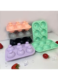 IBAMA IBAMA 6 Grids Ice Ball Maker Mold Crystal Clear Ice Mold BPA Free Round Silicone Ice Cube Molds, Reusable Sphere Ice Tray for Whiskey Cocktail Bourbon Scotch  - Image 2