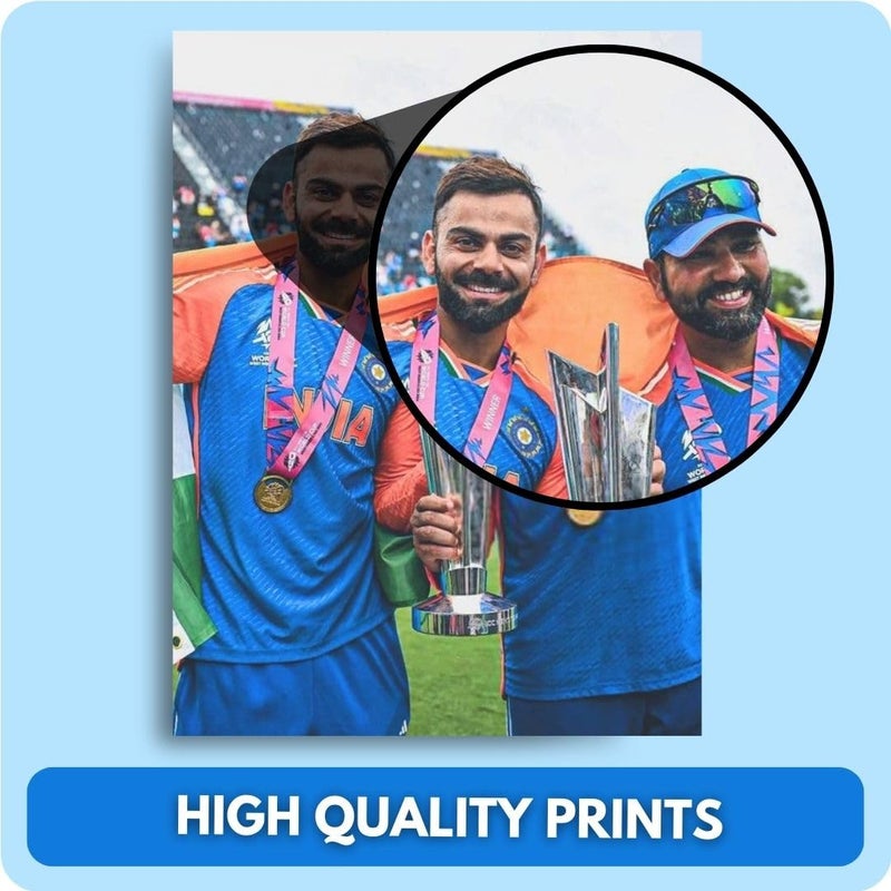 auraposter Virat Kohli Poster (Set of 48) | King of Cricket Virat Posters (15 x10 cm) | Wall, Bedroom, Living room | Cricket Posters | World Cup | RCB | Glue Dots Included - Image 5