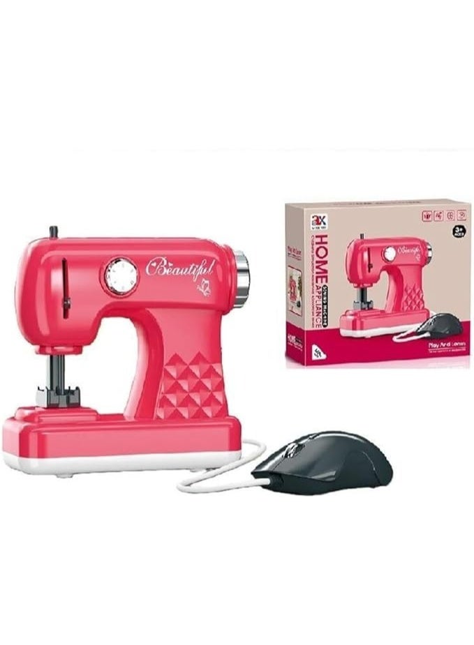 AX أطفال التظاهر اللعب ماكينة خياطة لعبة-محاكاة ماكينة خياطة للفتيات - التفاعلية لتقوم بها بنفسك بلايسيت - Image 2