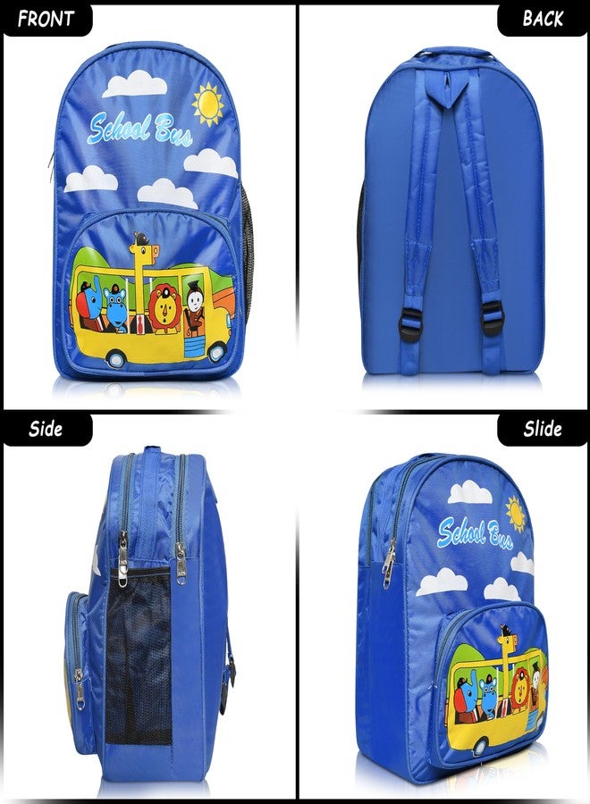 Stylbase girls boys kids School Bag With Lunch Bag Combo kids Backpack for Ages 2-5 Years | 20 L 3D Printed waterproof cartoon Backpack For Nursery LKG UKG 1st 2nd class Blue Medium - Image 3
